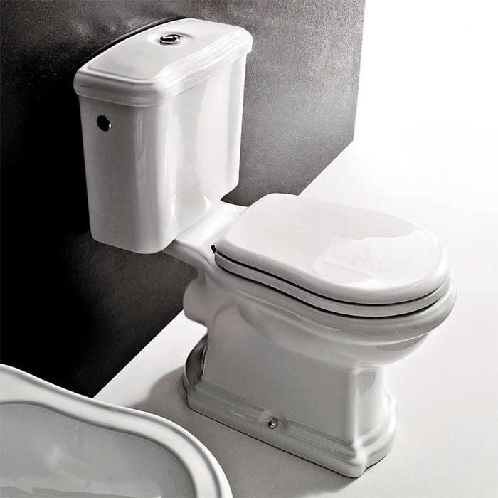 Чаша унитаза KERASAN Retro Унитаз моноблок с выпуском в стену (P). Цвет ...